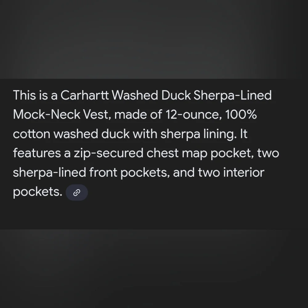 Carhartt Duck Sherpa Lined Vest Size M - Picture 5 of 5